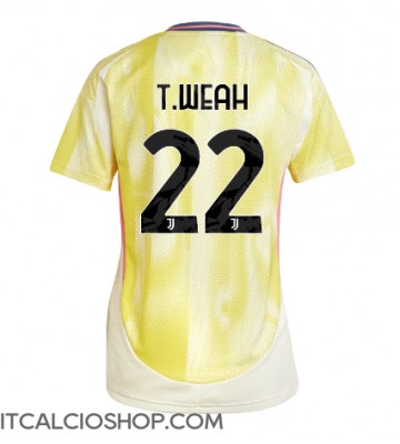 Juventus Timothy Weah #22 Seconda Maglia Femmina 2024-25 Manica Corta